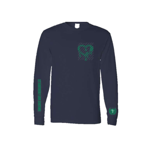 Let Brotherly Love Continue Navy Blue Long Sleeve Shirt