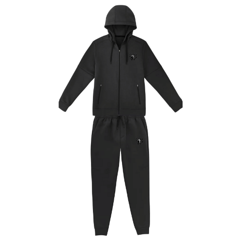 Men's Cut PK Fresh Classic Black Jogger Suit